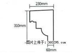 产品分解图型 - 檐口线，型号：SX311-YK-3，规格：230x310mm(3) - 烟台三象EPS建材 yt.sx311.cc